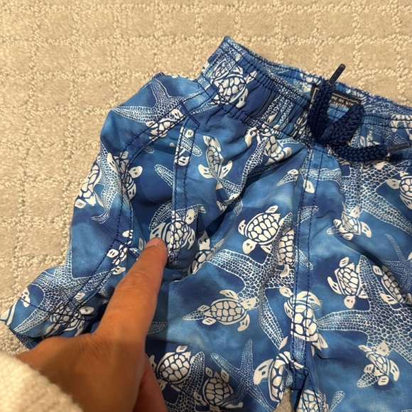 Vilebrequin Blue Turtle Print Swim Shorts - Picture 8 of 8